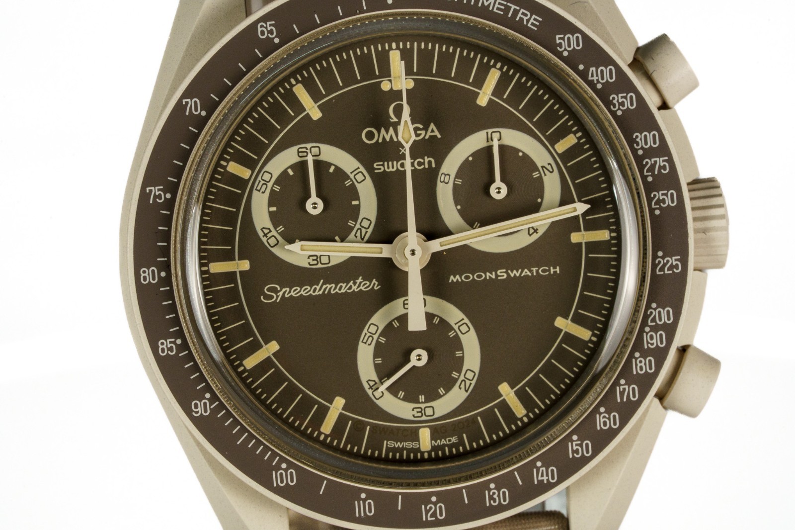 OMEGA x Swatch MoonSwatch Mission on Earth Desert Chronograph Quartz Watch