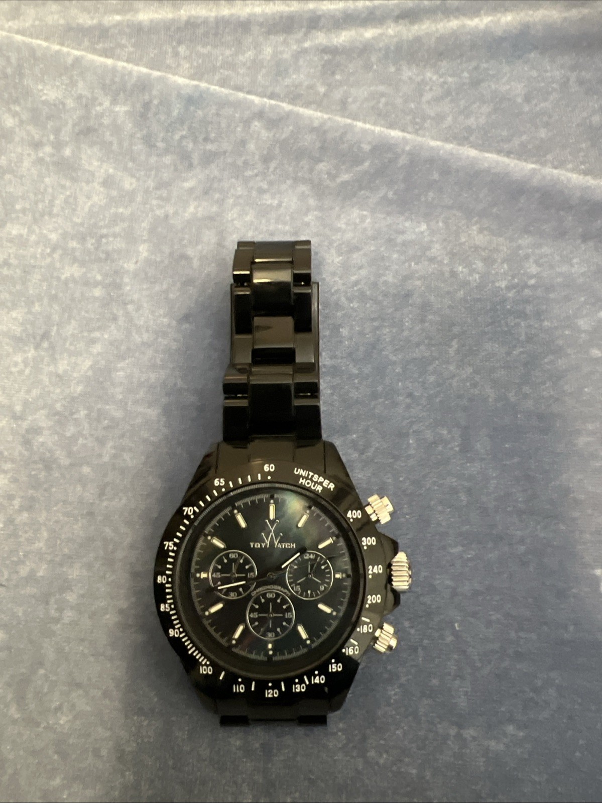 ToyWatch BLACK CHRONO ME13BL Aluminum Chronograph Unisex Fashion Watch