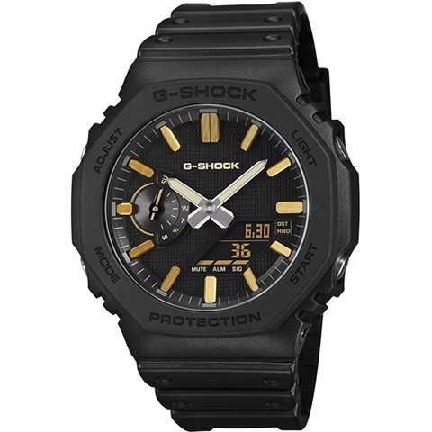 new CASIO G SHOCK GA 2100LXB 1A9JF LUXE BLACK Casioak black and gold men’s watch