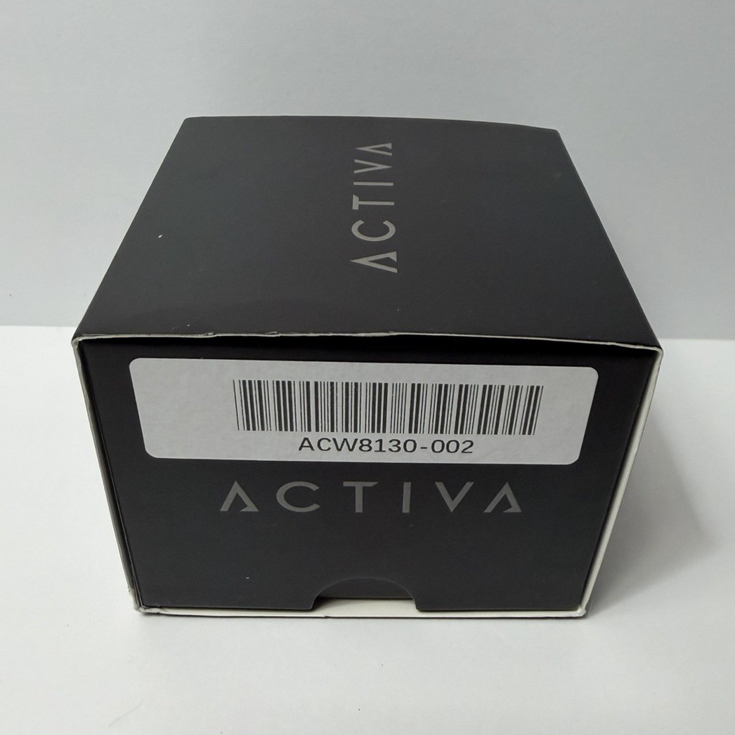 Activa ACW8130 Digital Quartz Sport Square Alarm Chrono Blue Silicone WR30m Box