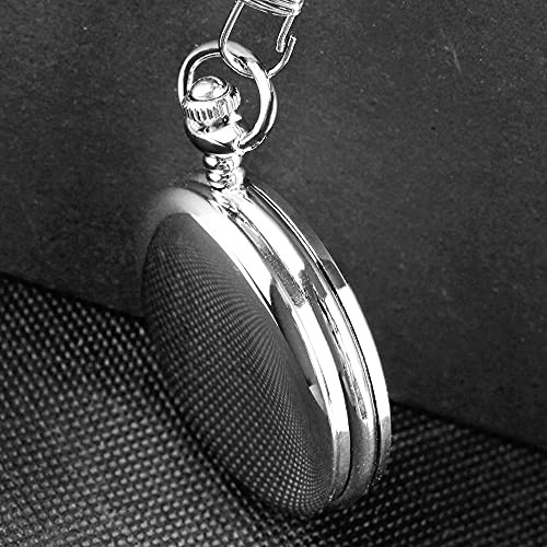 Smooth Pocket Watch Alloy Steel Quartz Roman/Arabic Numerals with 37cm CF1002