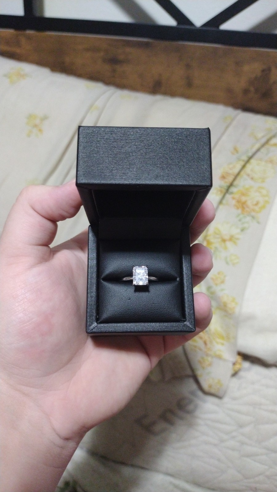 Modern Gents The Camille 3ct Radiant Cut SIMULATED Diamond Size 10