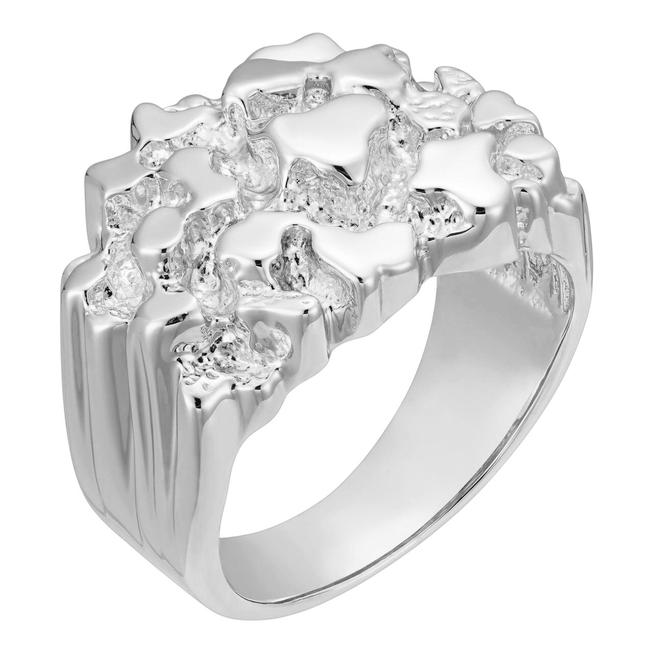 Nugget Ring – Real 925 Sterling Silver or 14k Yellow Vermeil or 14k Rose Vermeil