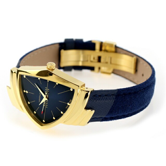 Unused ​HAMILTON Ventura H24301941 Blue Alcantara Unisex Watch in Box​