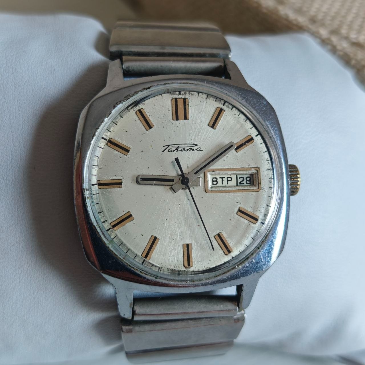 Vintage Soviet Raketa Automatic Watch Cal. 2627.H 29 Jewels Day-Date USSR