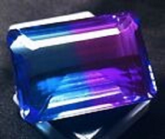 Emerald Shape Loose Gemstone Flawless Certified 111.90Ct Tourmaline Bi-Color
