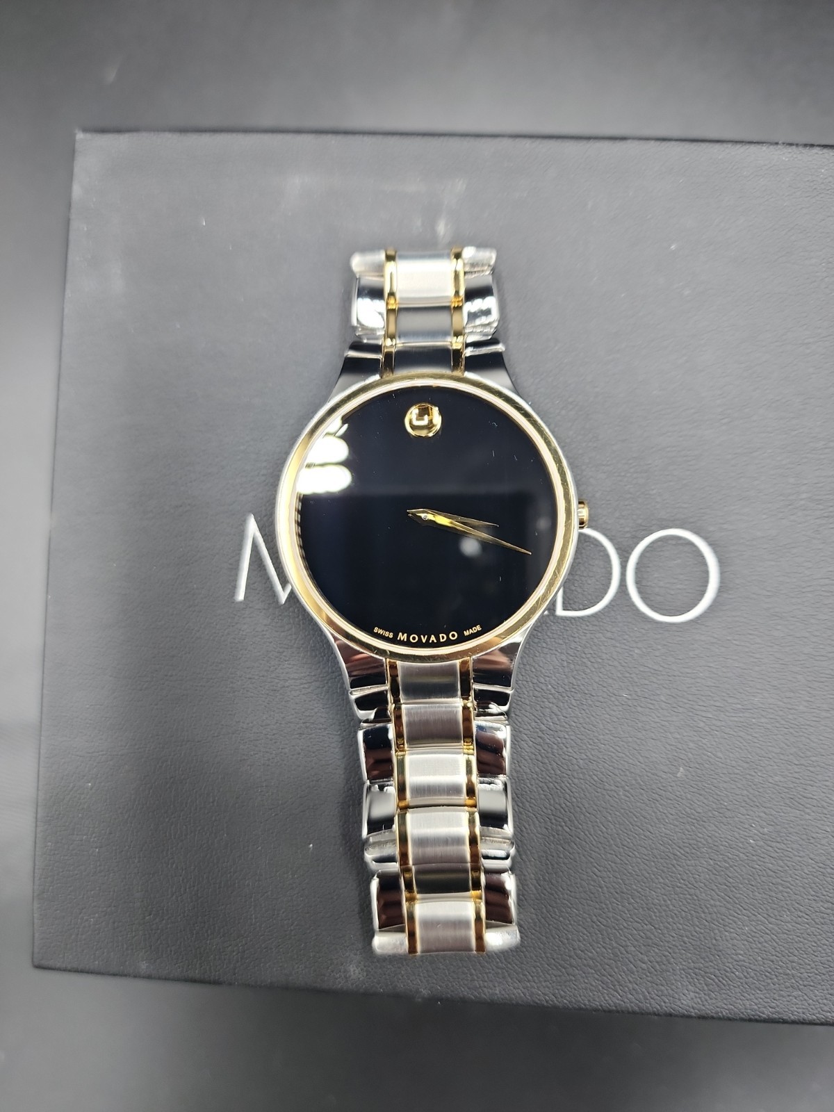 Movado Museum Serio Two Tone Men’s Wristwatch – New In Box & New Battery