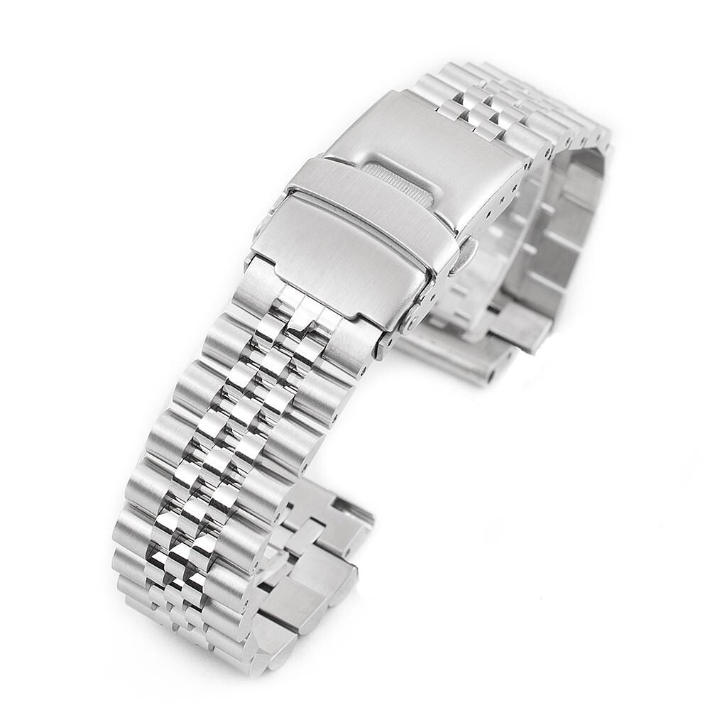 Q Timex Jubilee Watch Bracelet M79 GMT Chrono Replacement 18mm Strap Band AE1200