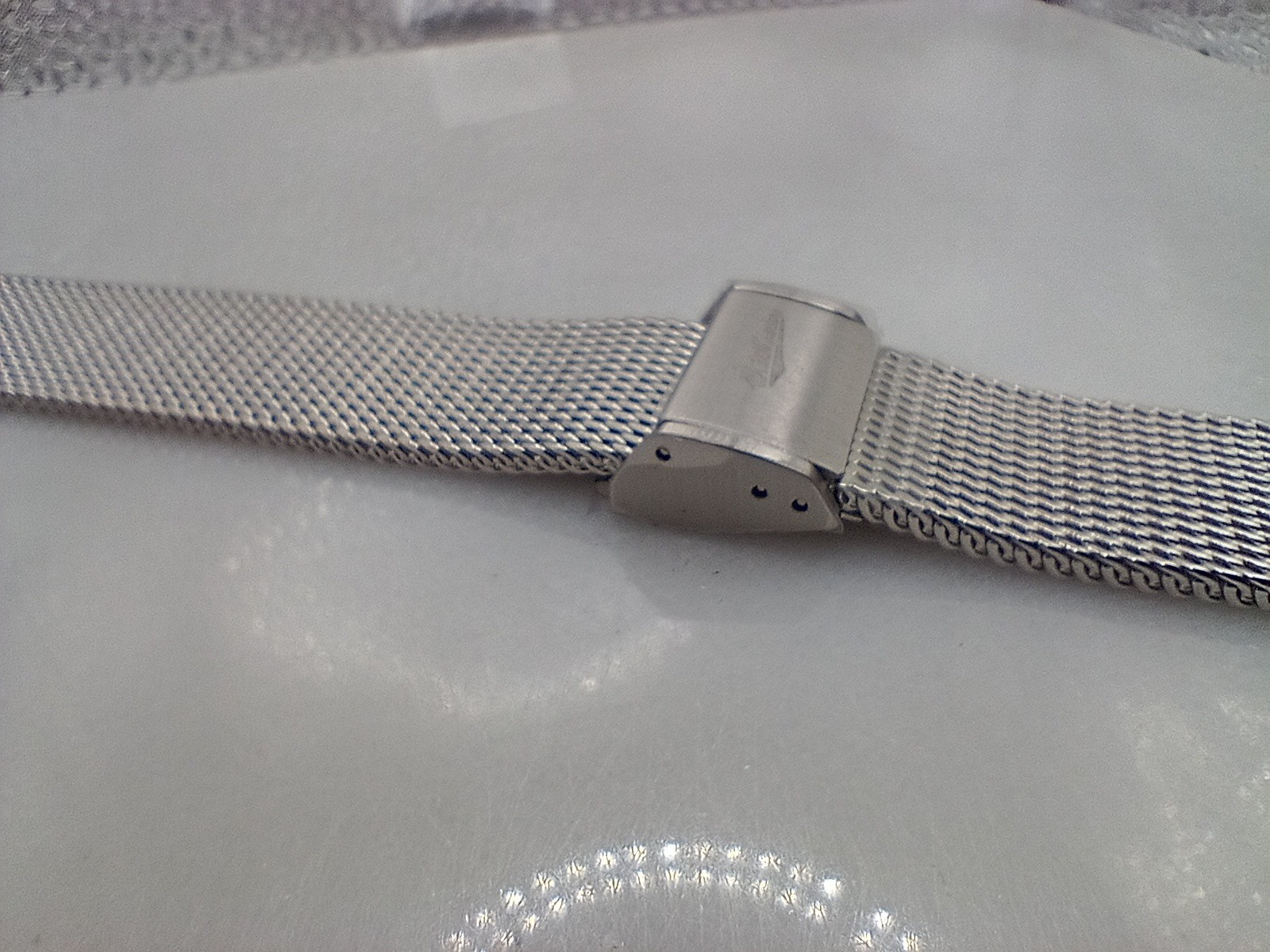 New 18mm Watchgecko Oblique Milanese Mesh Stainless Watch Strap Bracelet 6B356
