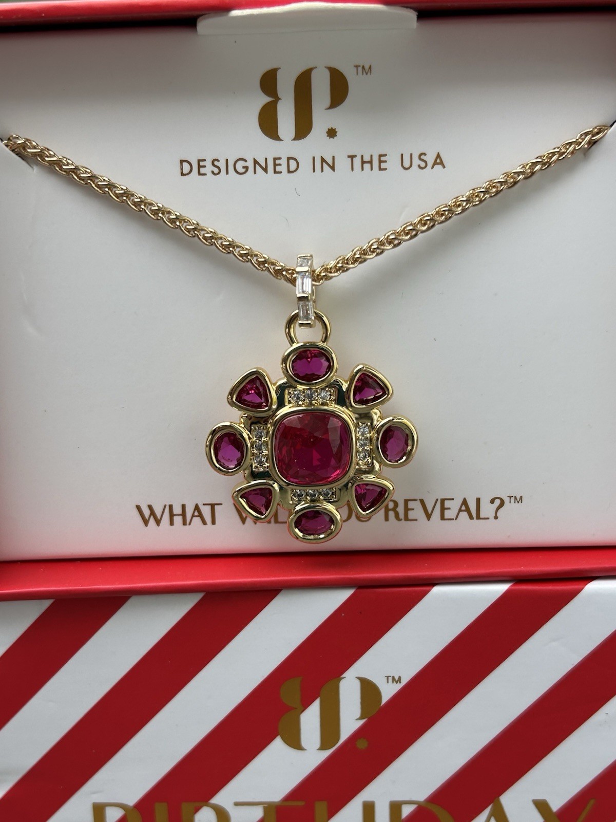 Bomb Party Necklace July 2026 Birthday Collection❤️NK75454 “The Piper Necklace”
