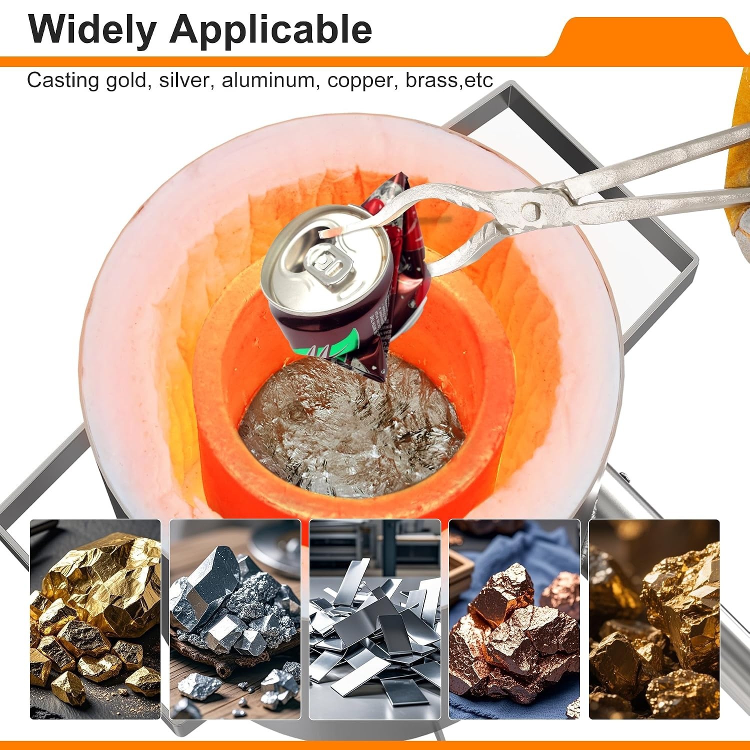 Silicon Carbide Graphite Crucible 0.5kg | Perfect for Melting Aluminum & Gold