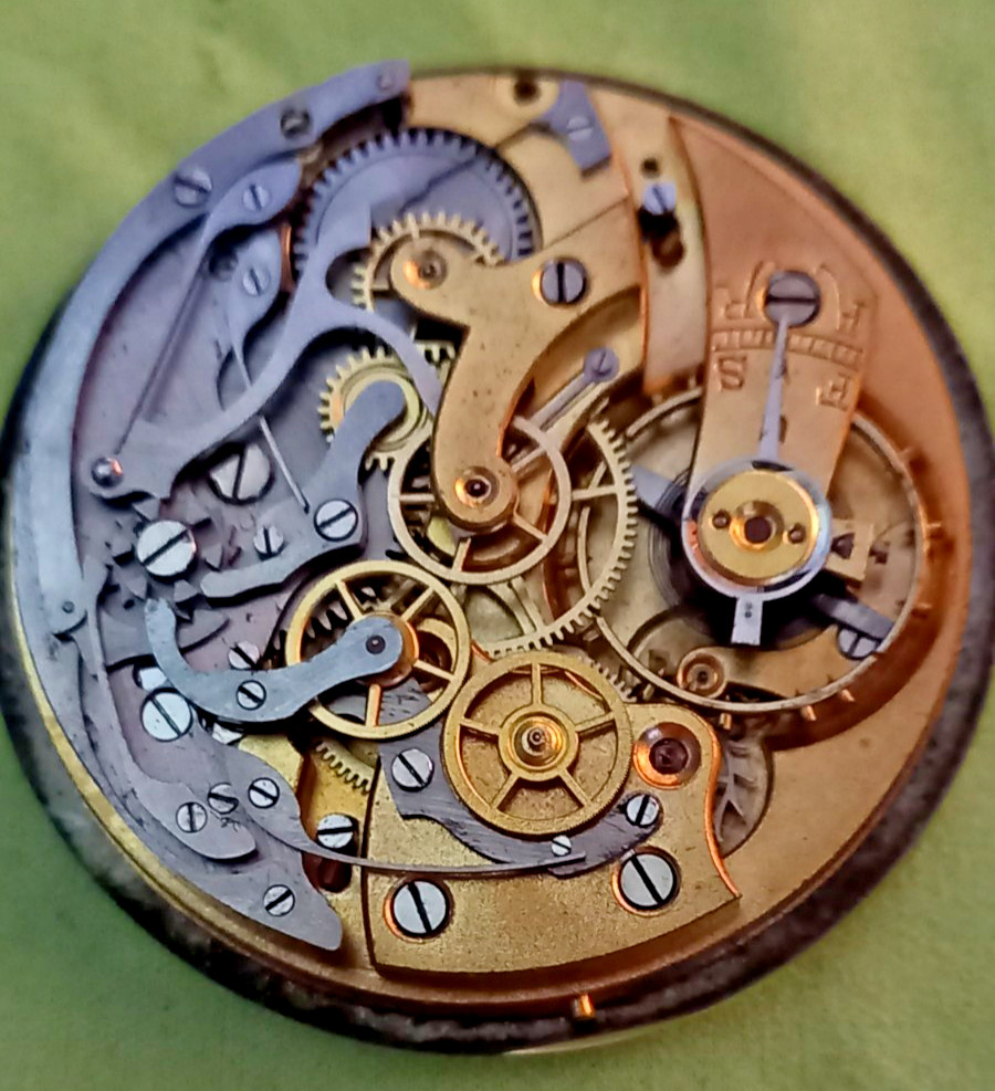 Lot of 2 Eberhard & Co Working Chronograph Pocket Watch Movements + 361-5