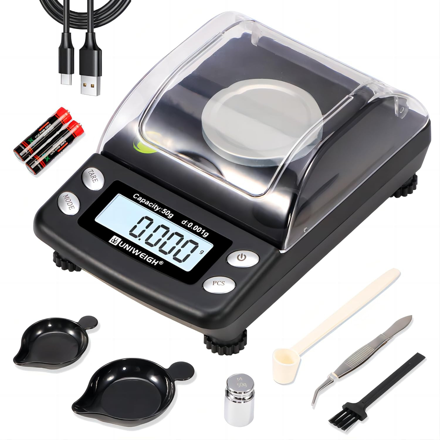Digital Milligram Scale Accurate 0.001G/50G Mg Scale for Powder |