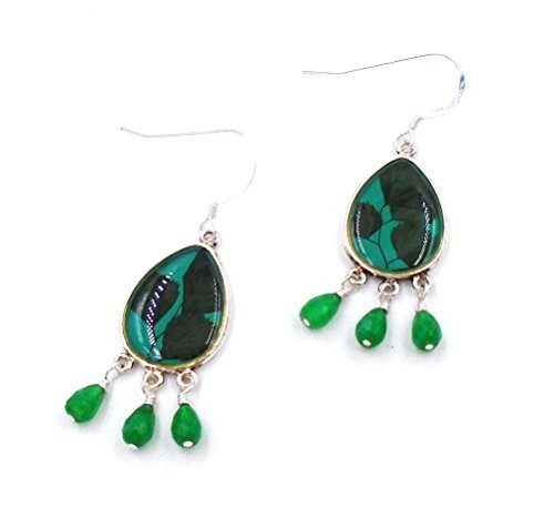 “Maidenhair Fern” Flower Hanging Earrings by Shari Dixon E4033