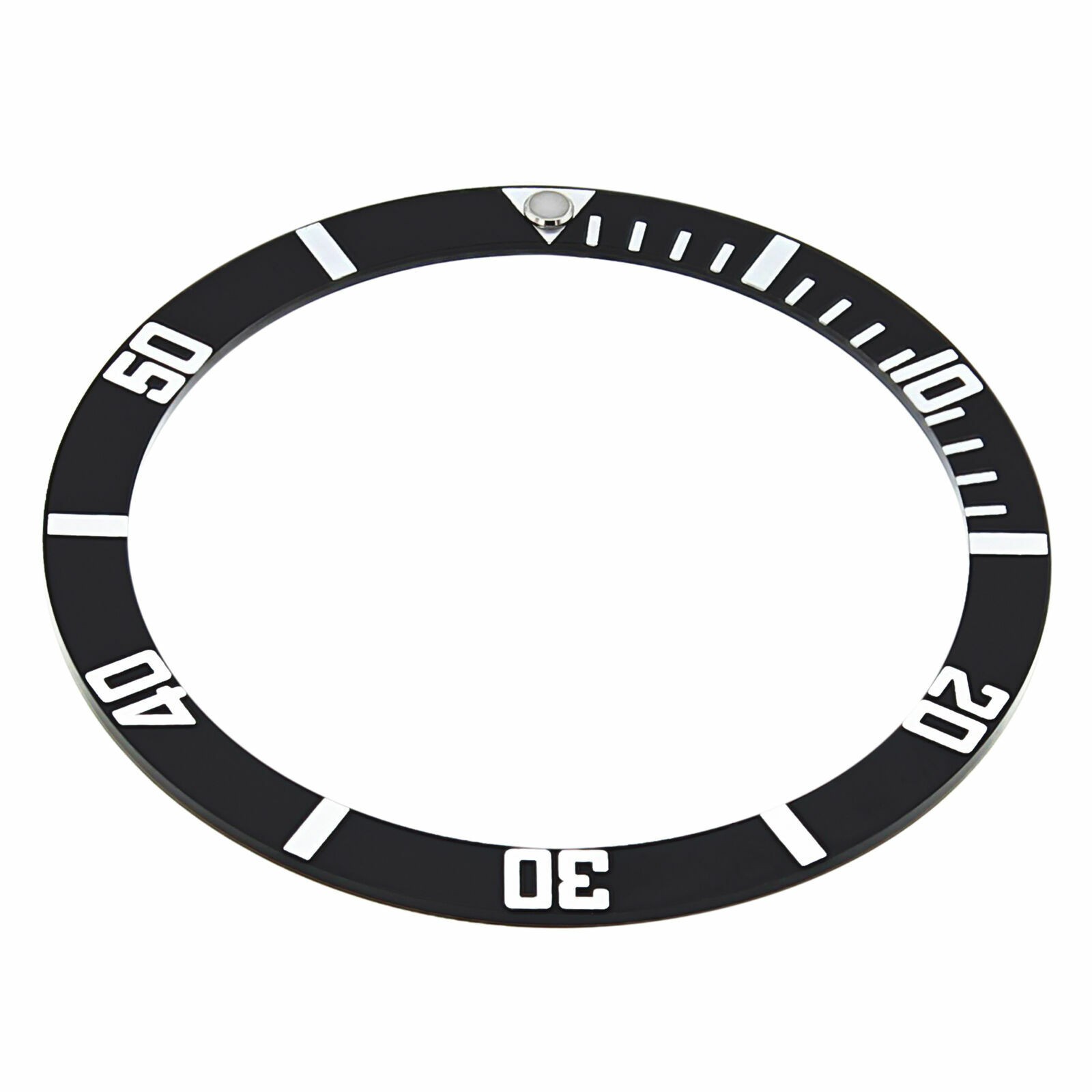 BEZEL INSERT FOR SEIKO WATCH 6309-7040-7049 SUWA TURTLE 6309A AUTAMATIC BLACK FL
