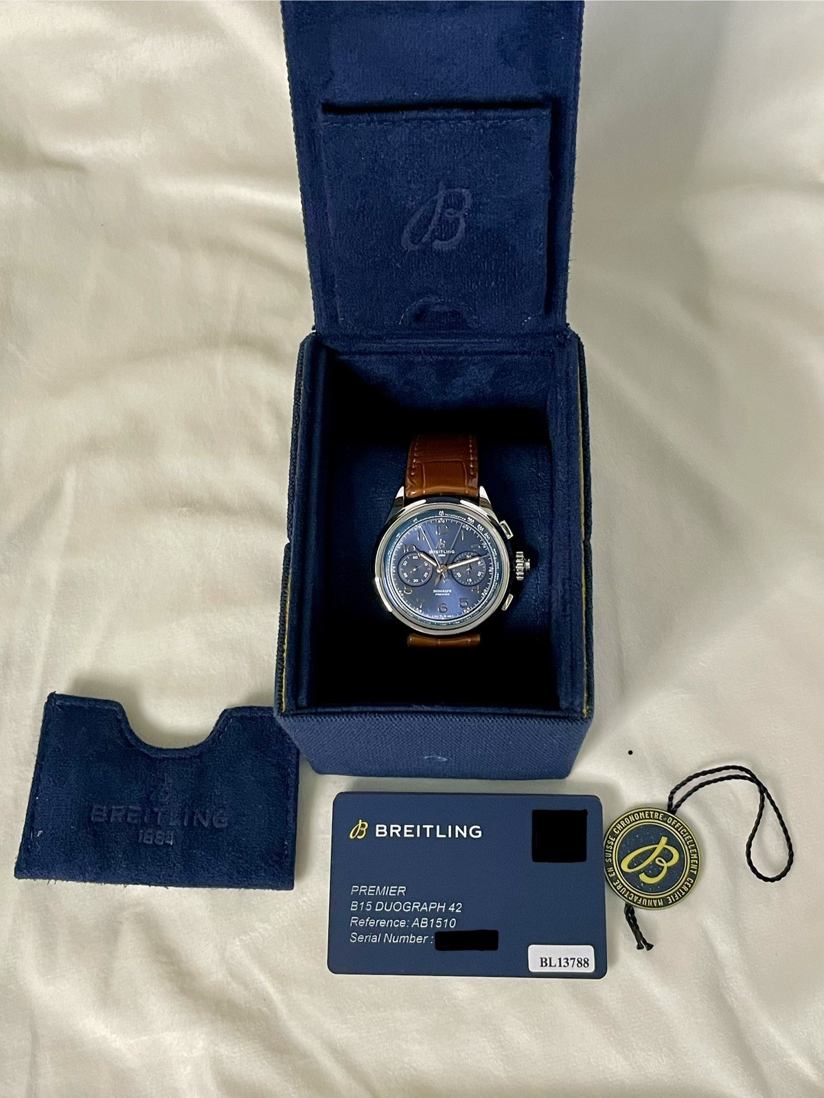 Breitling Premier B15 Duograph 42 AB1510 Manual Wind, Split Second – EXCELLENT