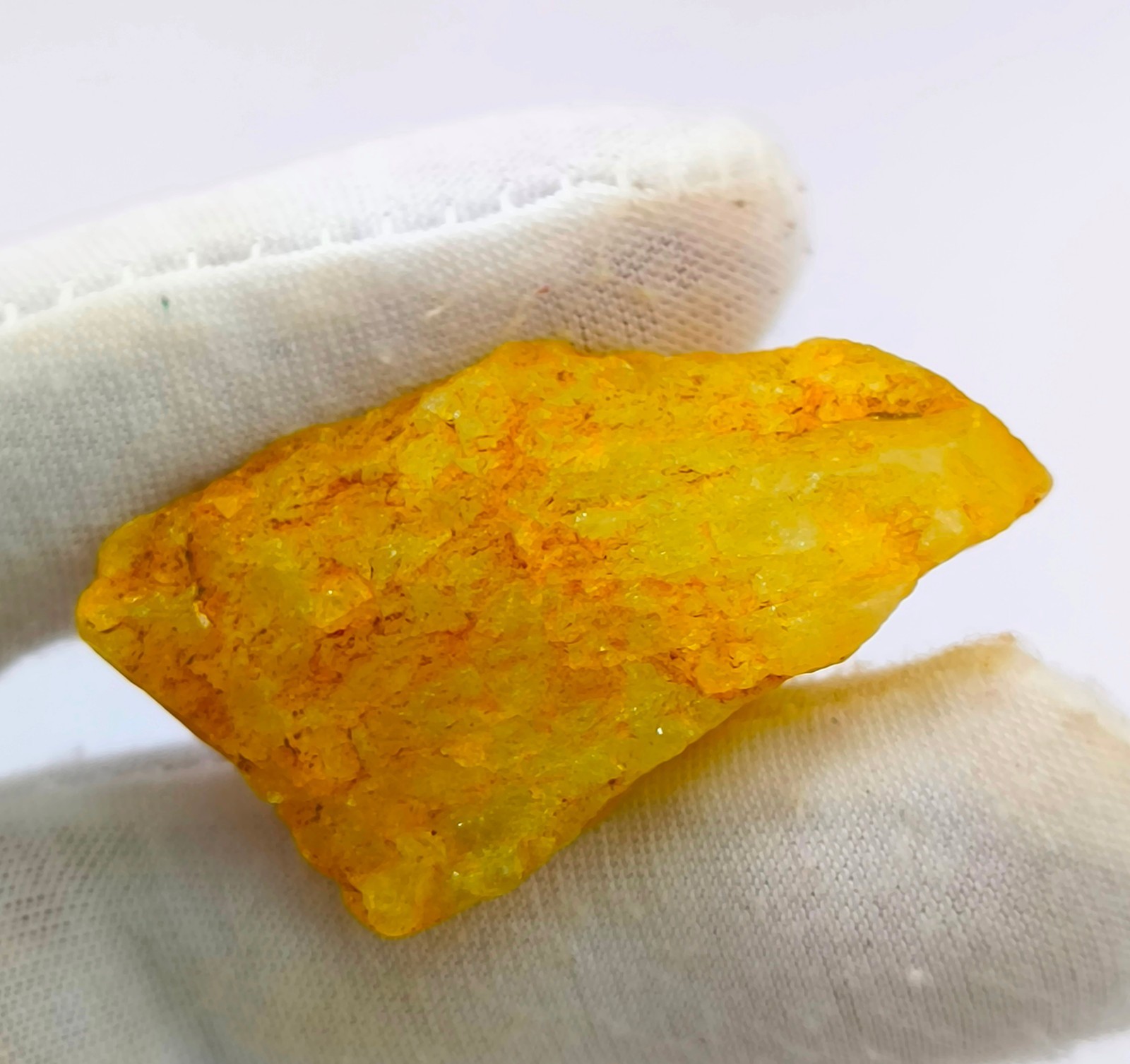 Natural Heliodor Yellow Beryl Crystal Raw Rough Loose Gemstone D55-1