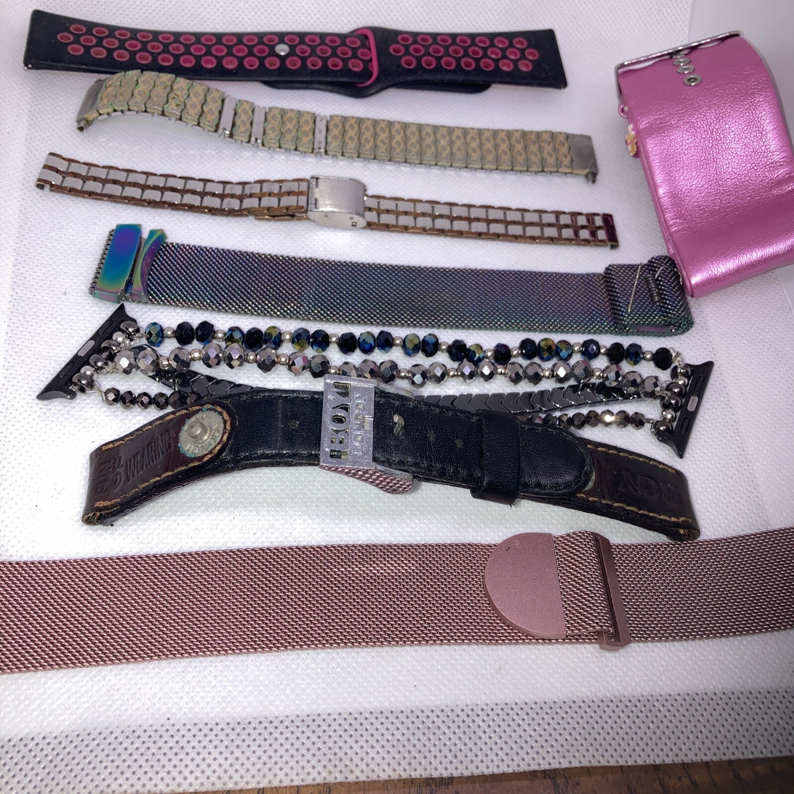 Large Bag Mixed Watch Bands, Silicone, Metal. Smart & Regular Watches