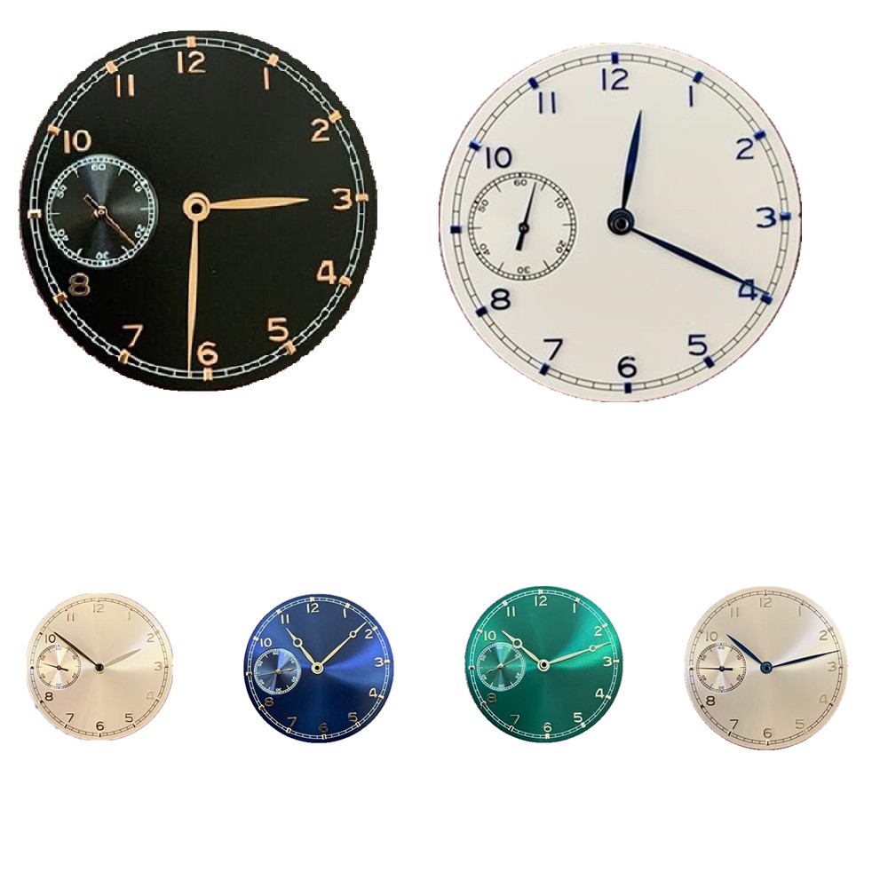 5 Colors Optional 37mm Watch Dial With Hands For ETA 6497 ST3600 Watch Movement