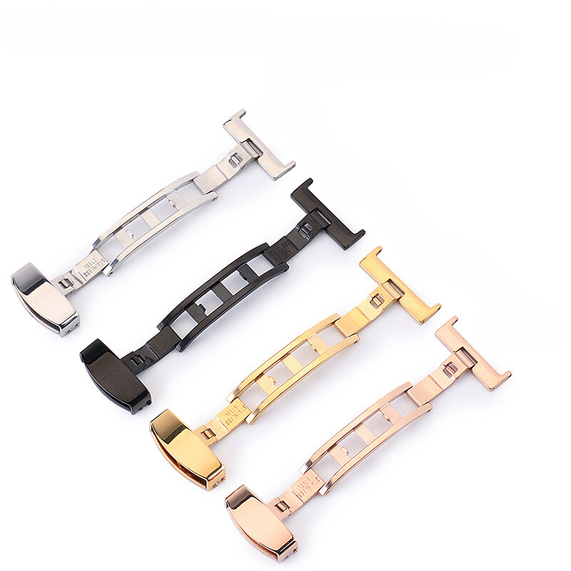 Premium Genuine Calf Leather Watch Strap Band Butterfly Clasp12-24mm Universal
