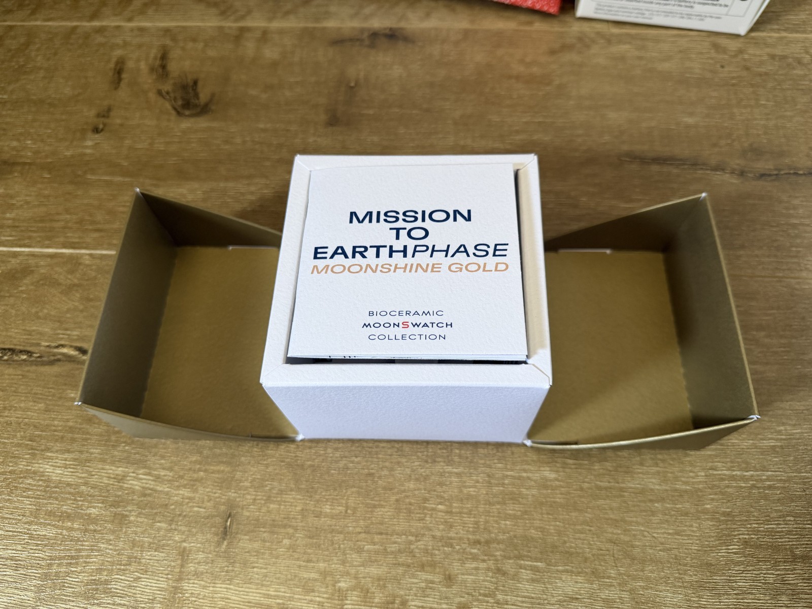 Swatch X Omega Moonswatch Mission to Earthphase Moonshine Gold W/ Box and Papers