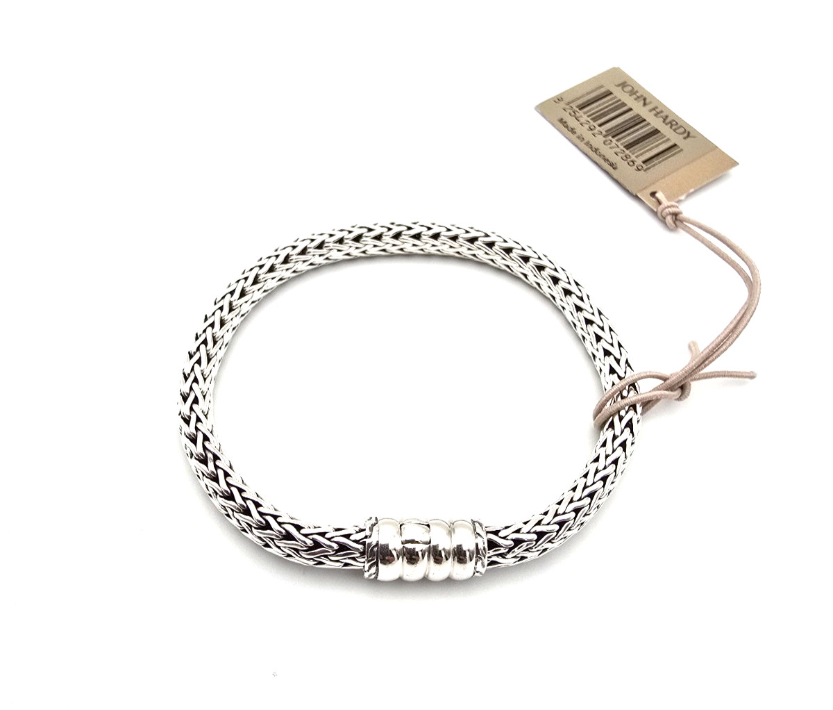 NWT Designer John Hardy Sterling Silver 925 Classic Woven Bracelet Size S — 7″