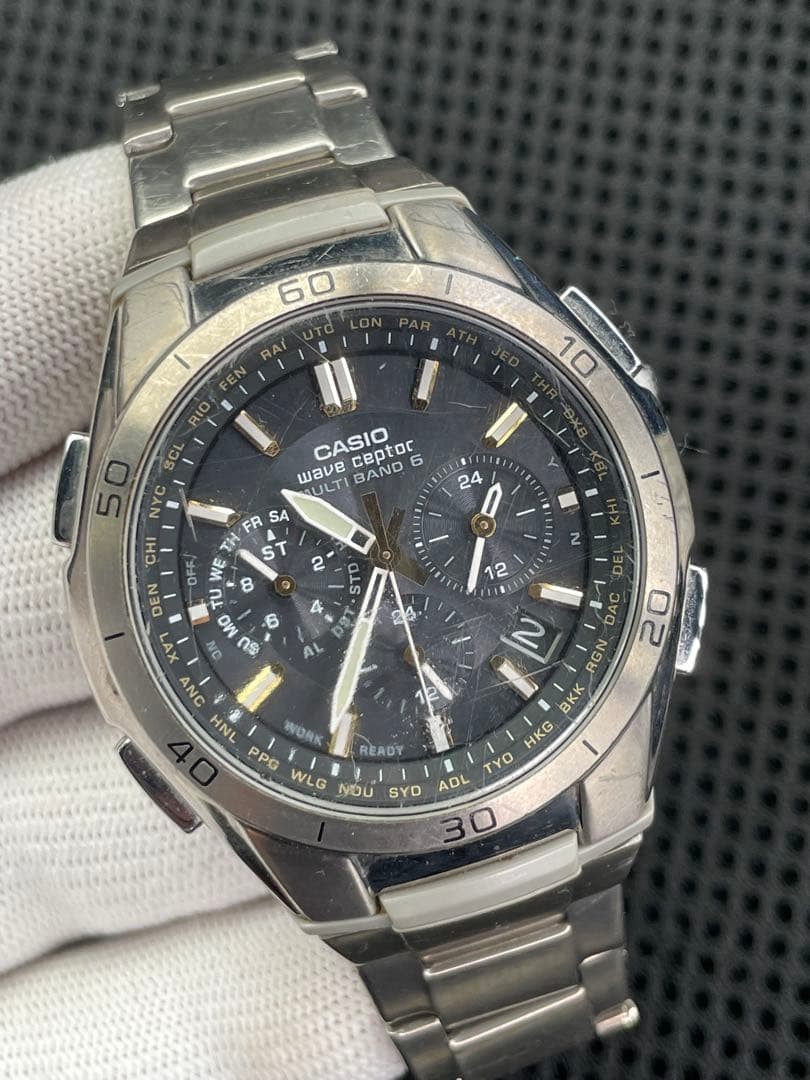 CASIO WVQ-M410 WAVE CEPTOR Radio-Controlled Solar Watch 【USED】