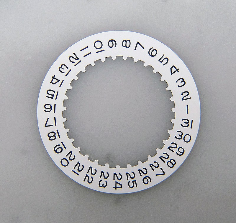 Genuine Rolex 3135 3175 3185 16200 White Date Indicator Wheel Disc Watch Caliber