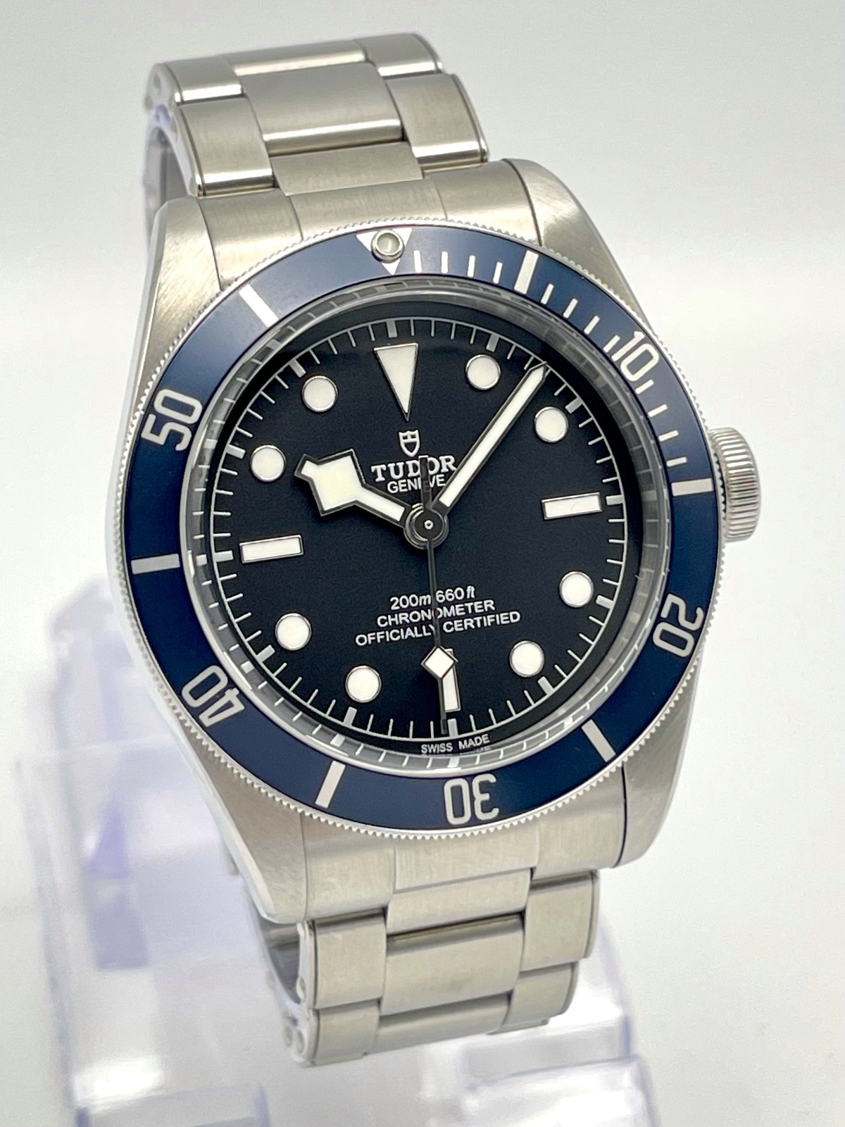 Tudor Heritage Black Bay 41mm 79230B Automatic Black Dial Blue Bezel Papers