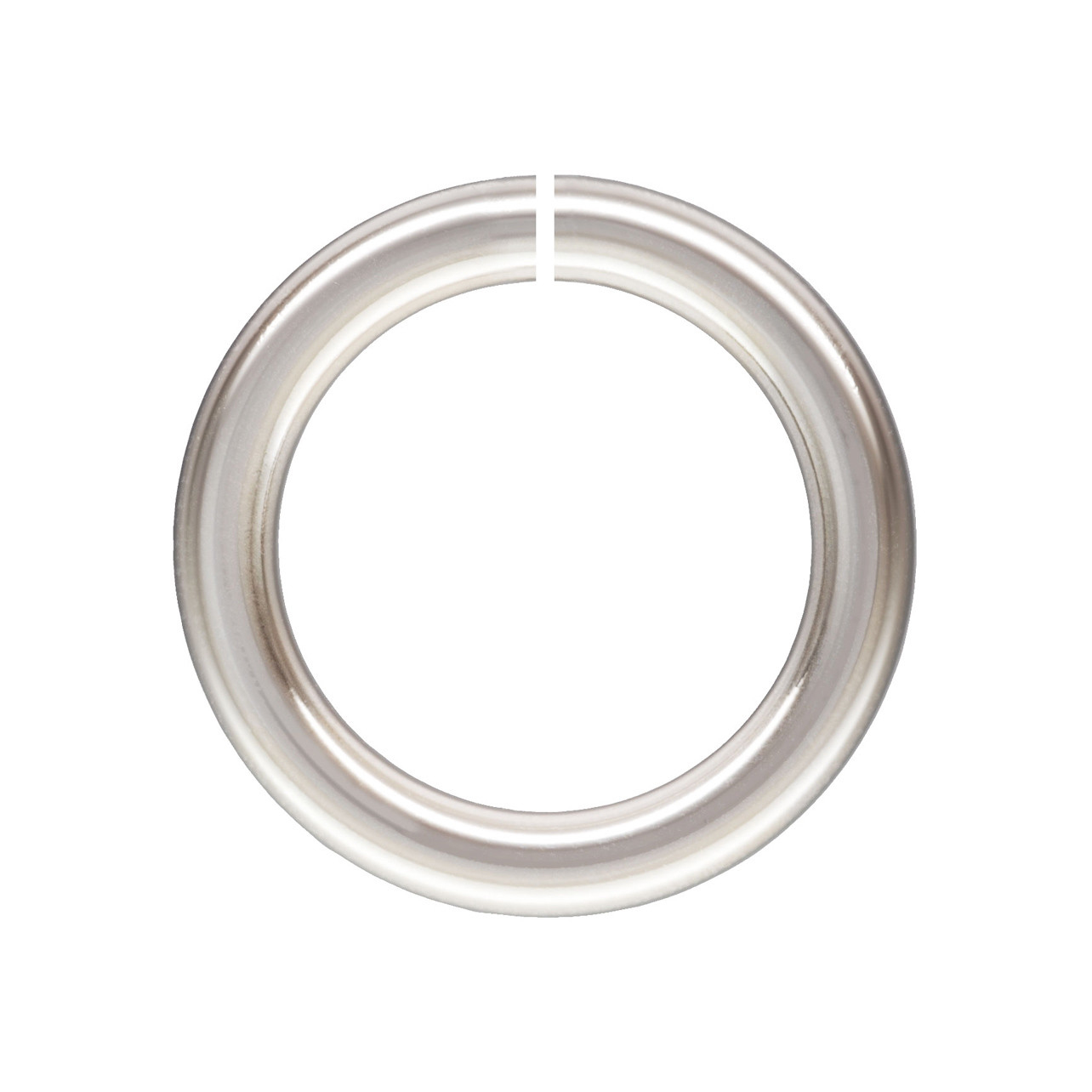 10pc,Open Jump Rings. 18 gauge, 7mm Sterling Silver .925,Thick Split Open Rings.