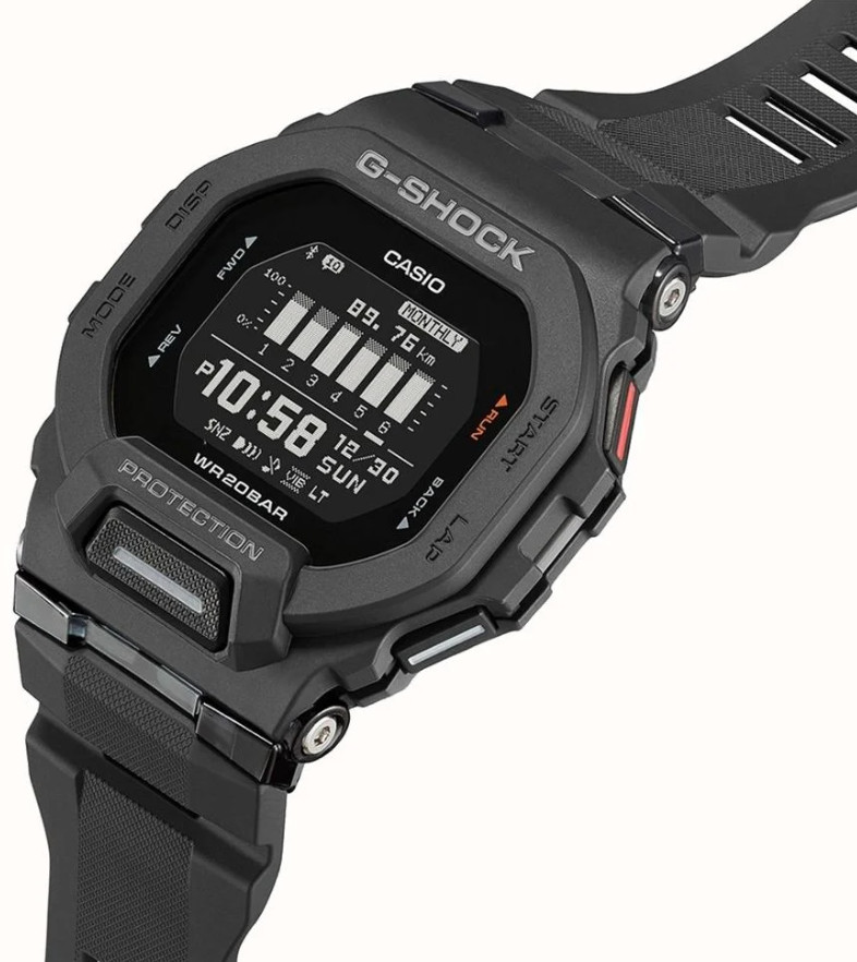 Casio G-Shock Digital Black Resin Watch GBD-200-1/ GBD200-1