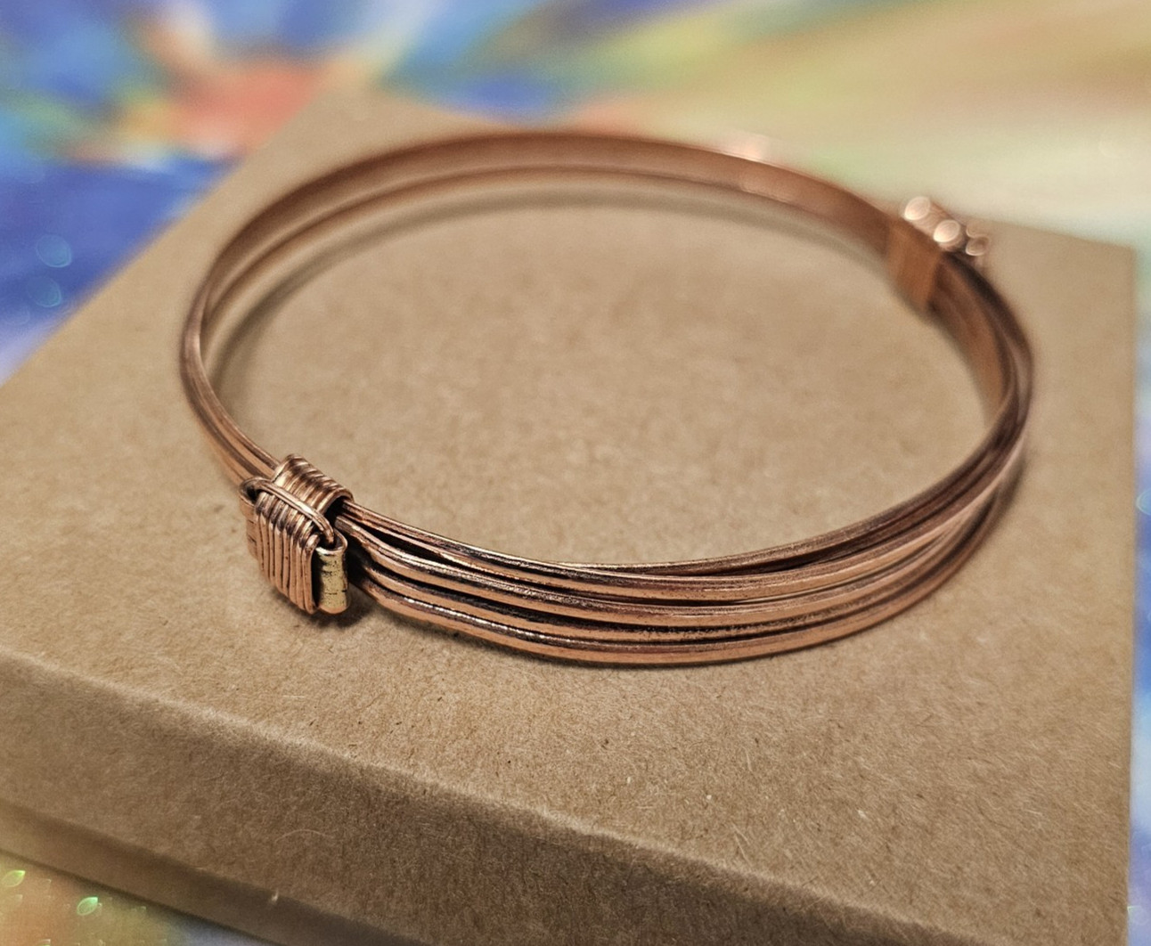 African- Elephant Hair Style Bracelet- Copper- Handmade Kenya- New