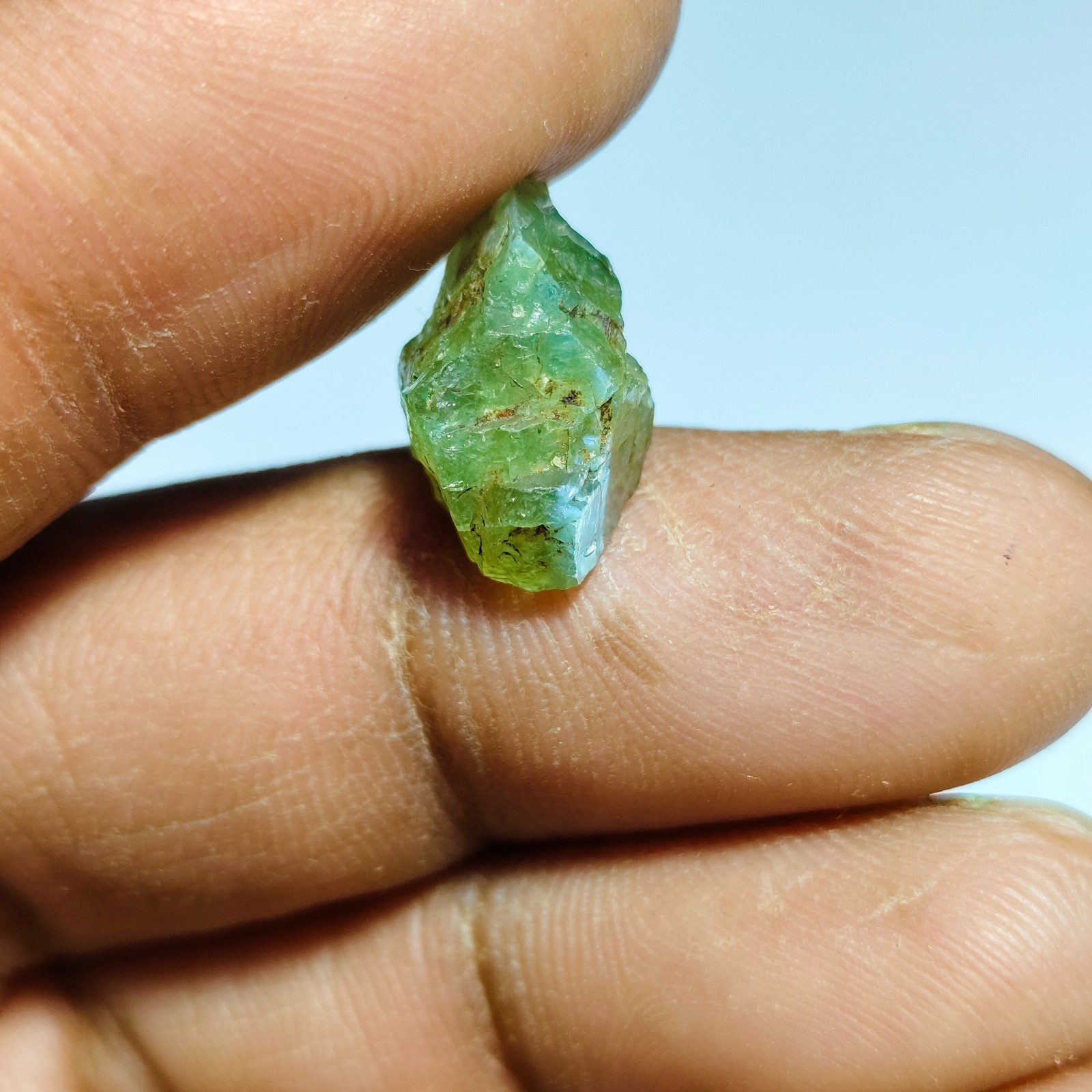 10.60 Ct Natural Alexandrite Loose Stone Uncut Raw Chrysoberyl Green Rough A-655