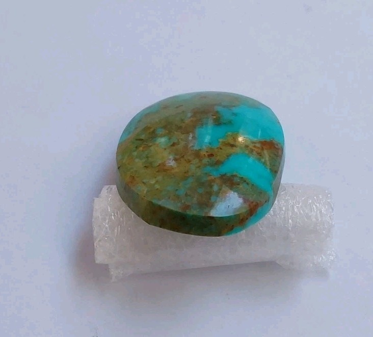 Natural Bisbee Turquoise 38 Carat Cabochon Sky Blue & Brown No Backing #13