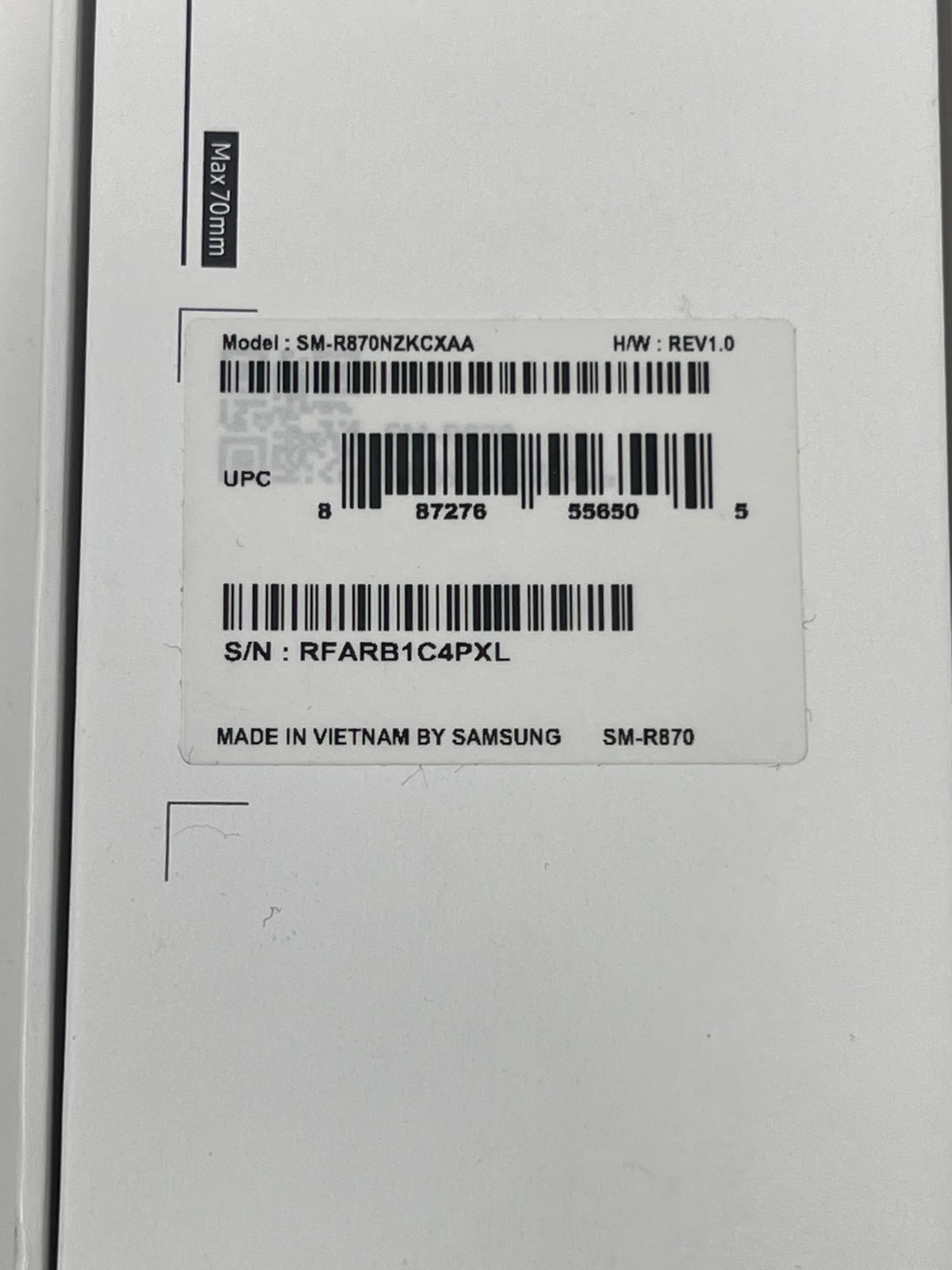 Samsung Galaxy Watch 4 Smartwatch SM-R870 44mm GPS Wi-Fi Bluetooth Sport Band Bk