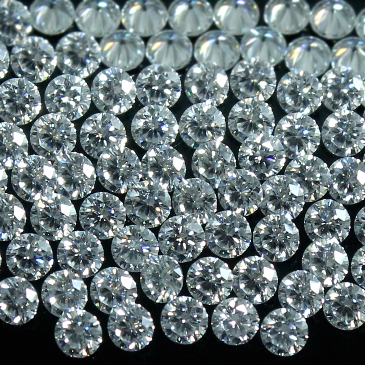 100 Pcs Lot Natural D Color VVS1 Brilliant Cut 1.00 MM Round White Loose Diamond