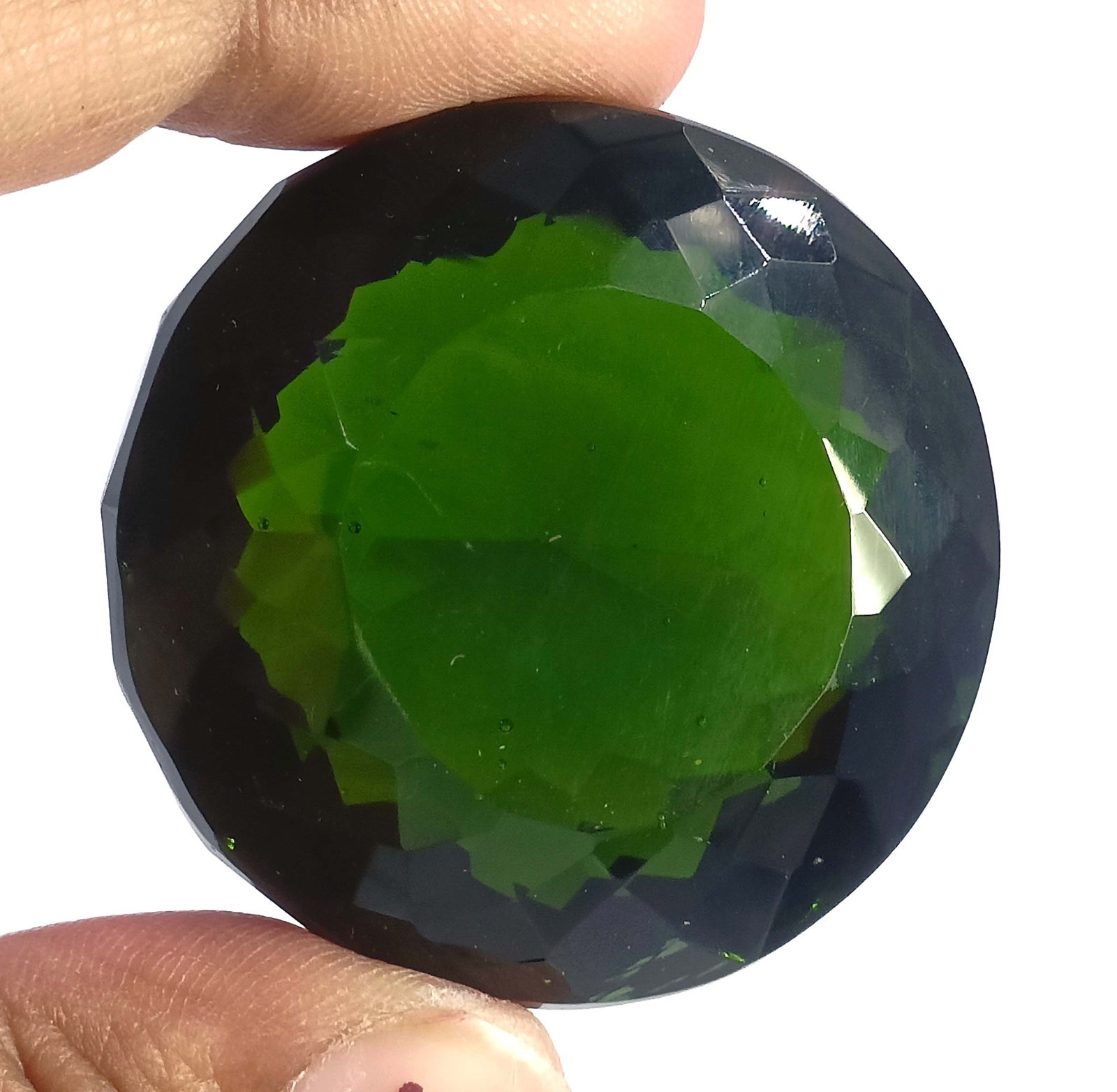 Excellent Quality 252 Ct Natural Green Peridot Round Shape IGL Gemstones 6AHA