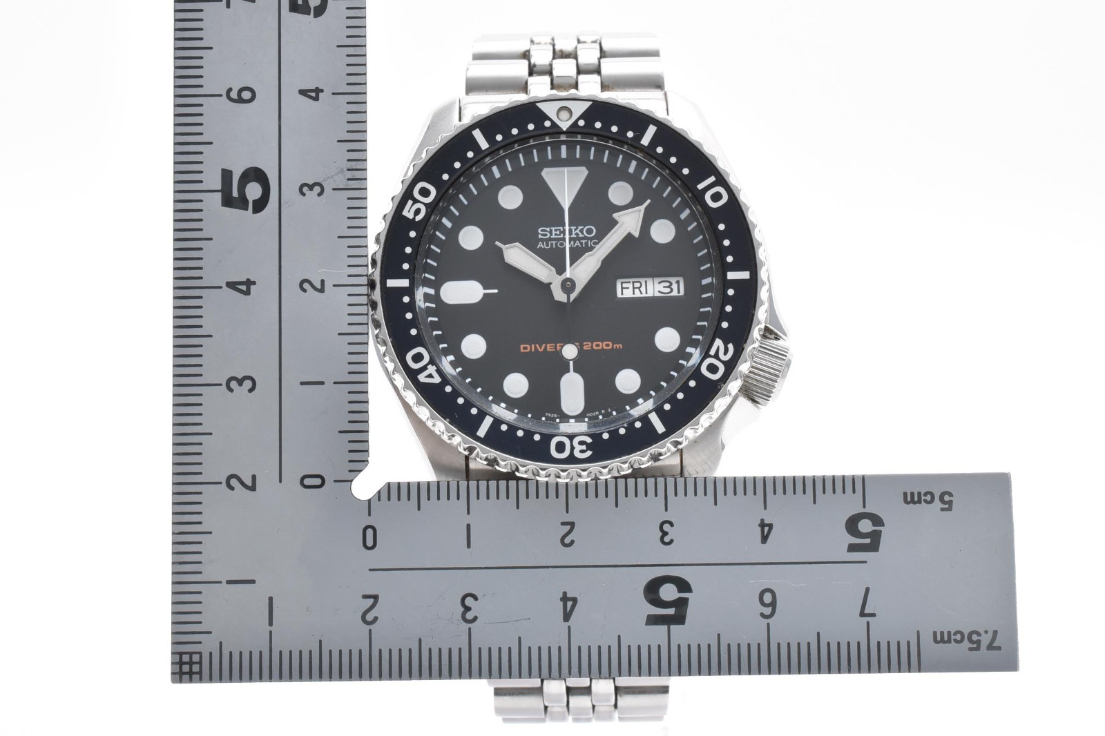 [ EXC+5 ] SEIKO 7S26-0020 SKX007 Diver Black Boy Automatic Men’s Watch JAPAN