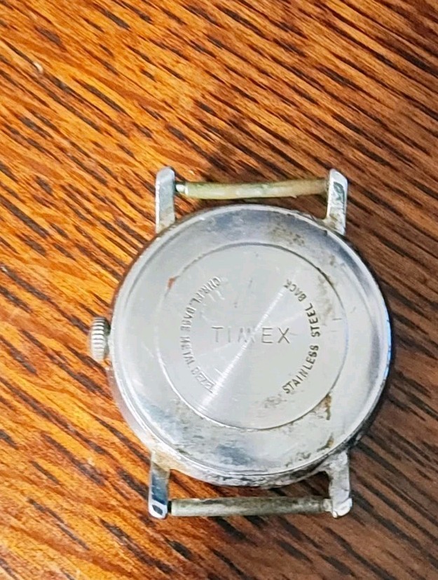Vintage 1970s Timex Mercury Men’s Watch Red Dial Original For Parts Or Repair