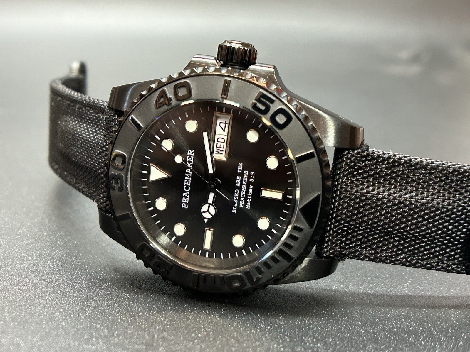Sevin Custom Peacemaker Automatic Watch NH36-Police Law Enforcement