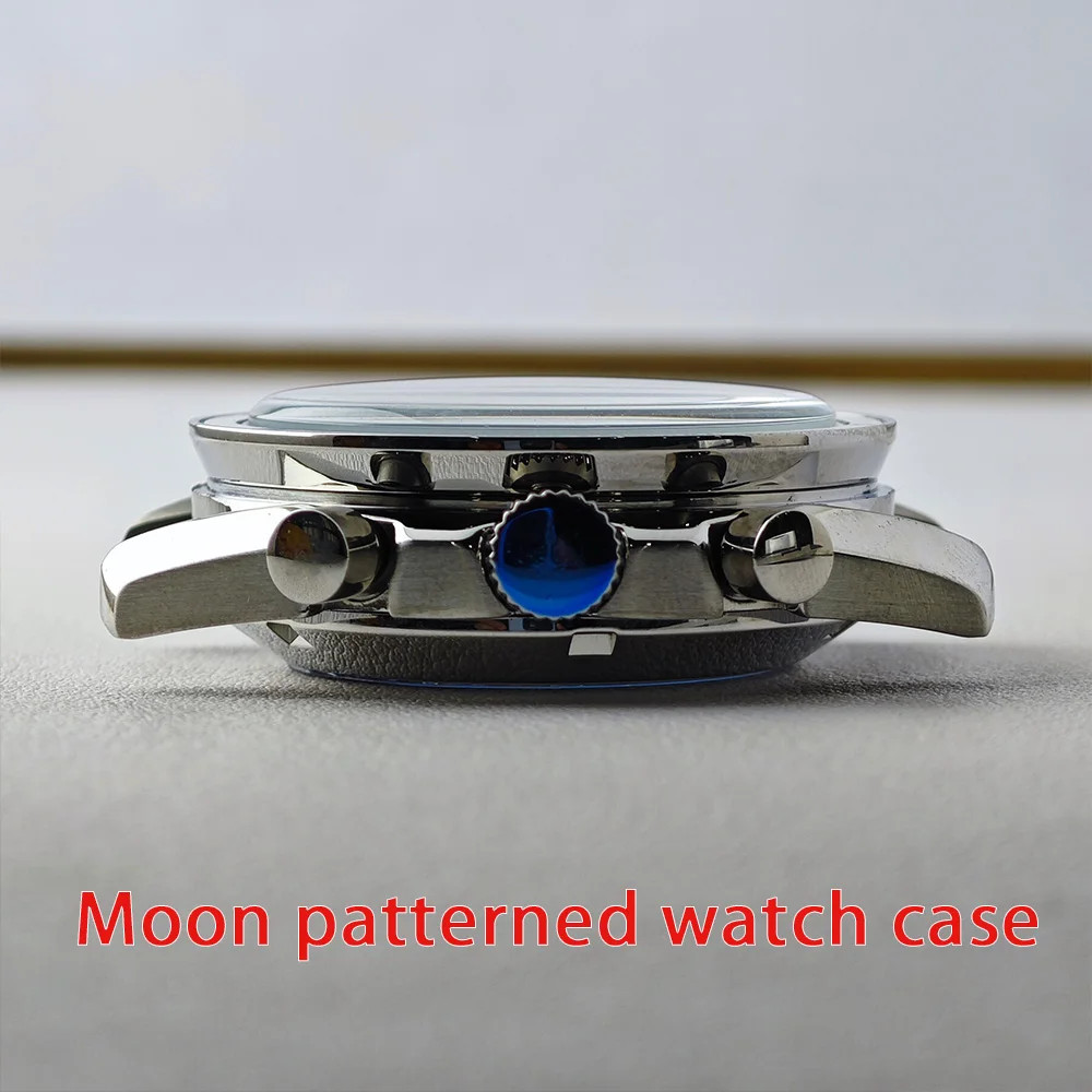 39.7mm Men’s Metal Case for VK63 Movement Watch Parts 20mm Strap Watch Box