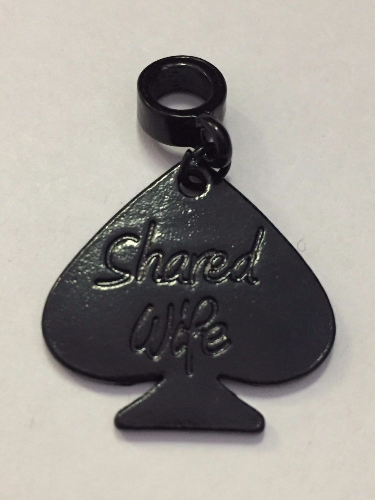 SHARED WIFE Spade Charm for Anklets Necklace Bracelet etc. – BLACK, SILVER, GOLD