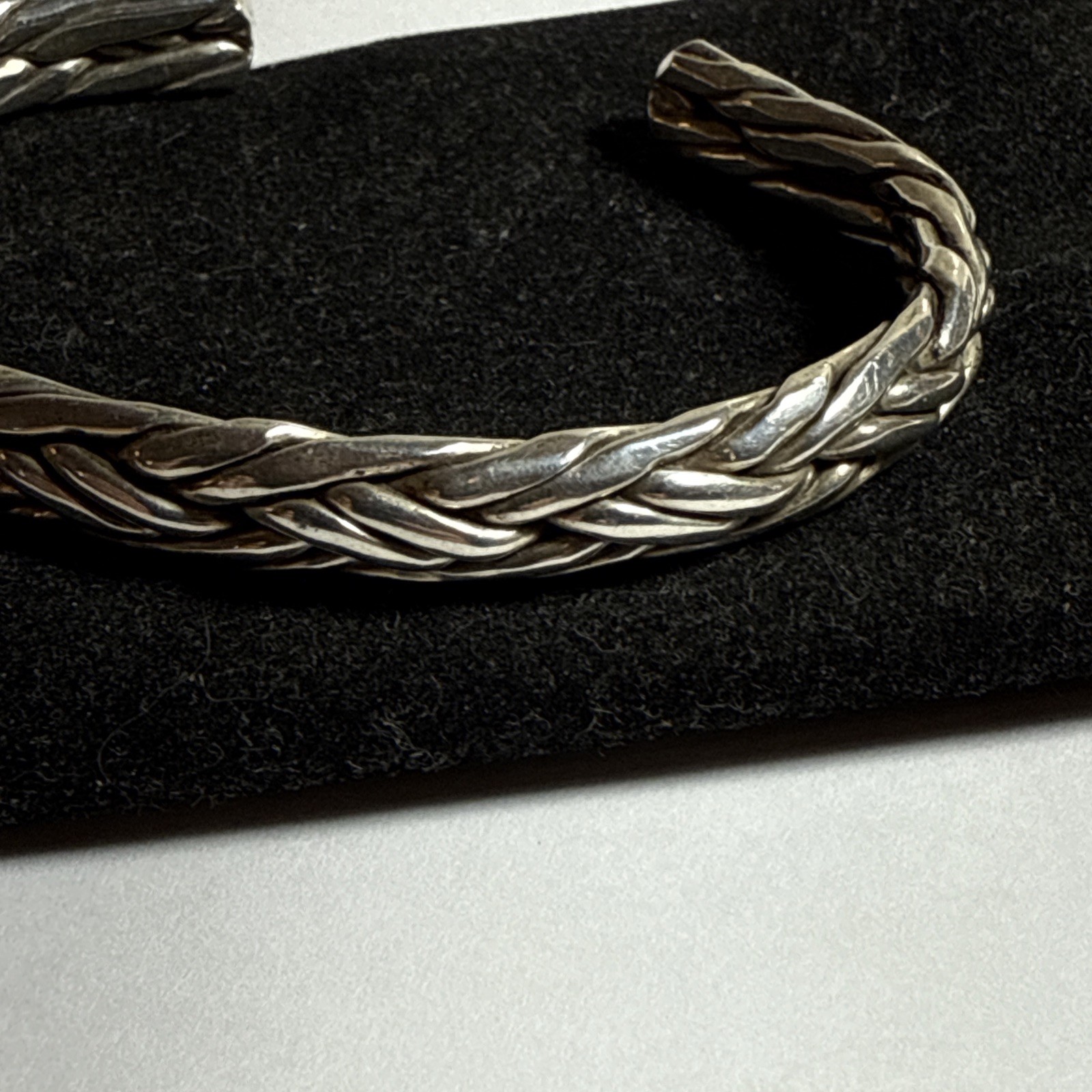 Cuff Bracelet Women’s Sterling Mexican One Ounce 7mm 6 1/4” Circumference Inside