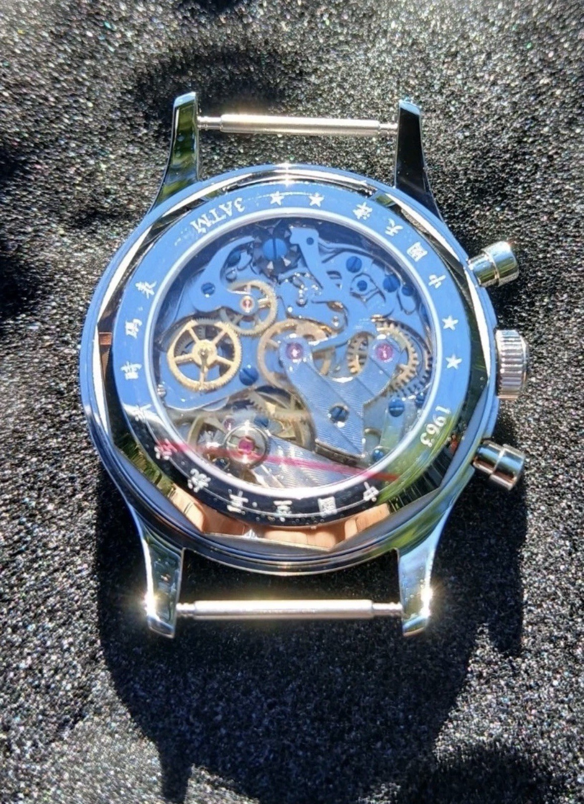 Seagull 1963 ST1901 38mm Sapphire Manual Wind Pilot Chronograph Watch US Seller