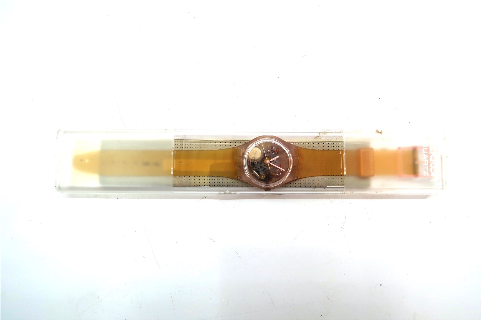 NEW Swatch Watch FLEUR SAUMON GP117P with Case and Papers 2001 Gents NOS