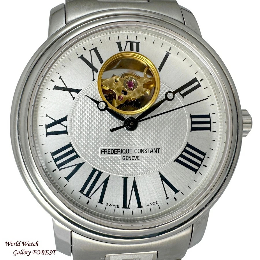 Frederique Constant Classic Heart Beat Men’s Automatic Watch Silver Dial From Ja
