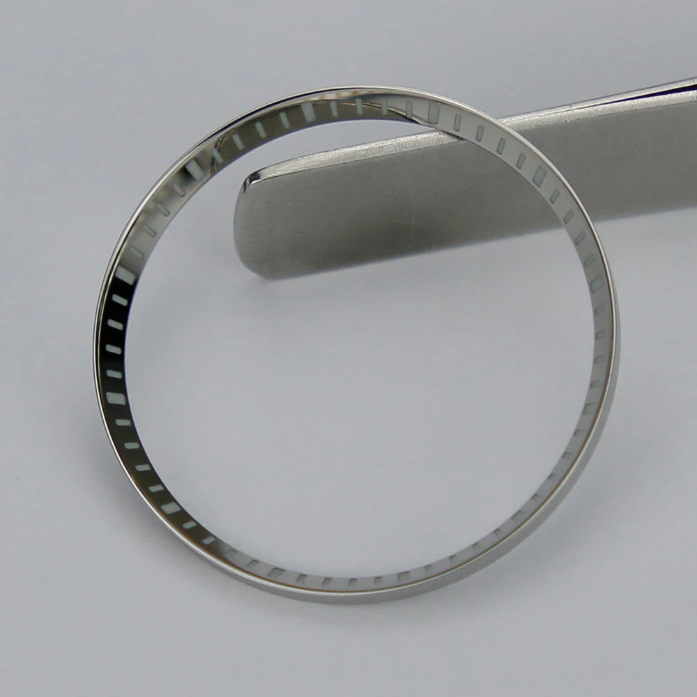 Blue Luminous Watch Chapter Ring Stainless Steel Super C1 For SKX007 SKX009