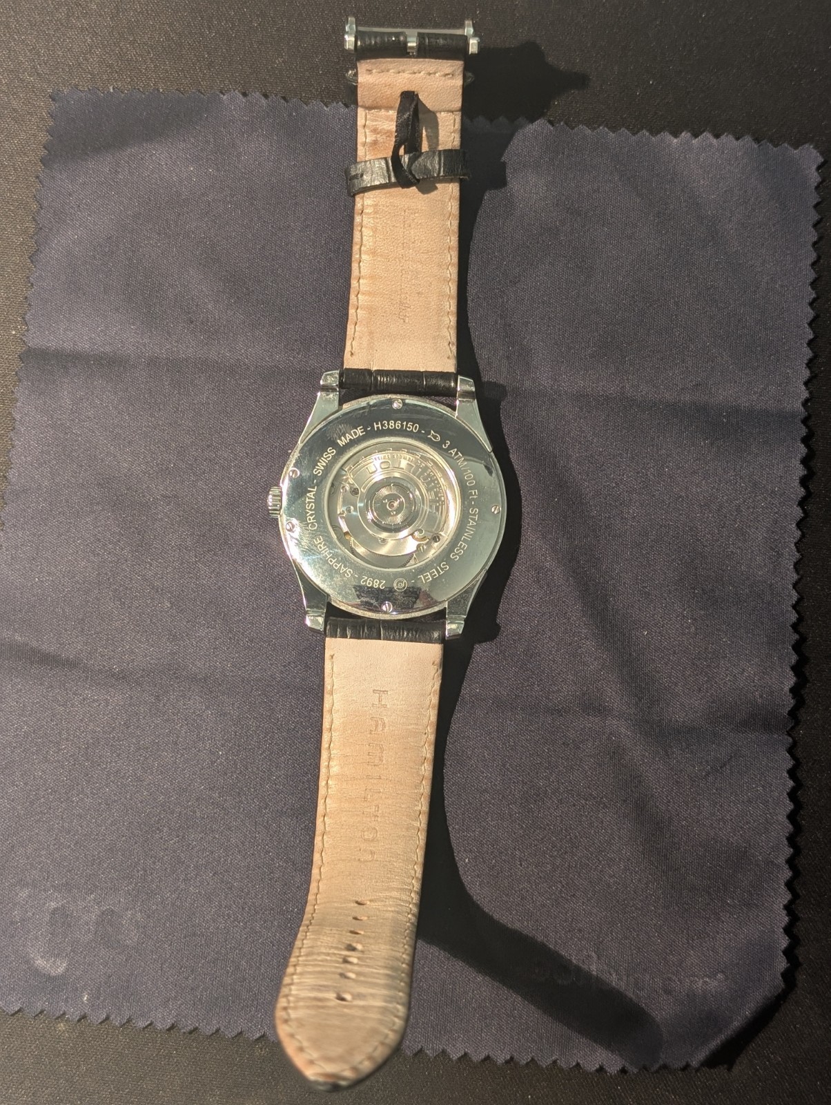 Hamilton Jazzmaster Slim Automatic Black Dial H386150 ETA 2892 – NEEDS SERVICE