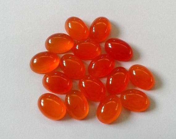 Natural Carnelian Oval Cabochon 5x7mm To 12x16mm Loose Gemstone
