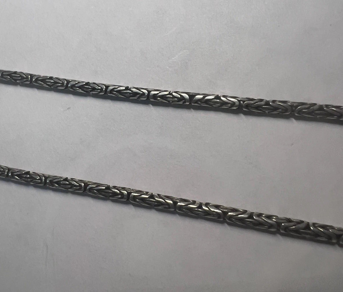 Bali Byzantine 925 Sterling Silver King Chain Necklace 24″ 2.5mm 34g